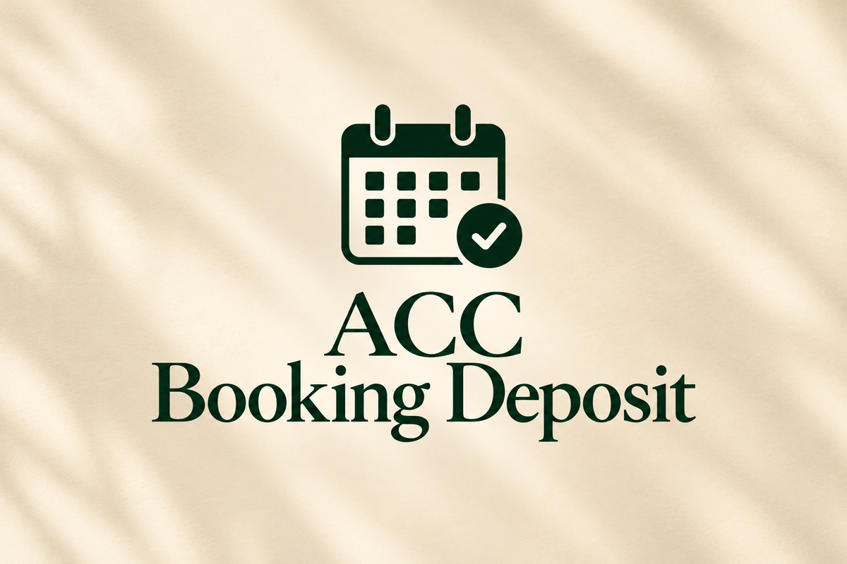 ACC Booking Deposit